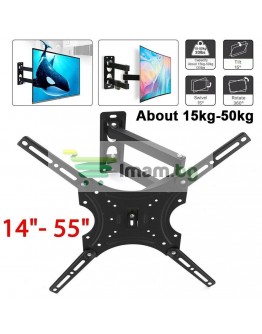 Универсална стойка за телевизор, за стена, дълго рамо, от 14″ до 55″, до 50кг